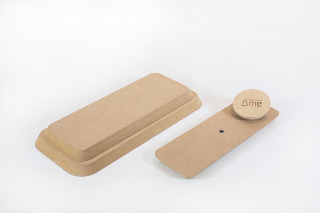 Molde para Prato de Cerâmica Retangular Estreito 60° em MDF – Estúdio AME