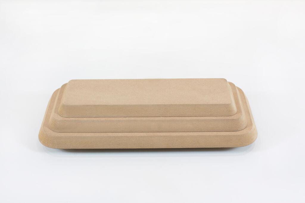 Molde para Prato de Cerâmica Retangular Estreito 60° em MDF – Estúdio AME