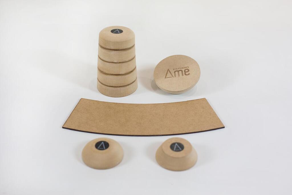Molde para Copo e Xícara de Cerâmica – Cônico (P) em MDF – Estúdio AME