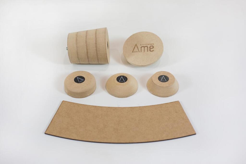 Molde para Copo e Xícara de Cerâmica – Cônico (P) em MDF – Estúdio AME