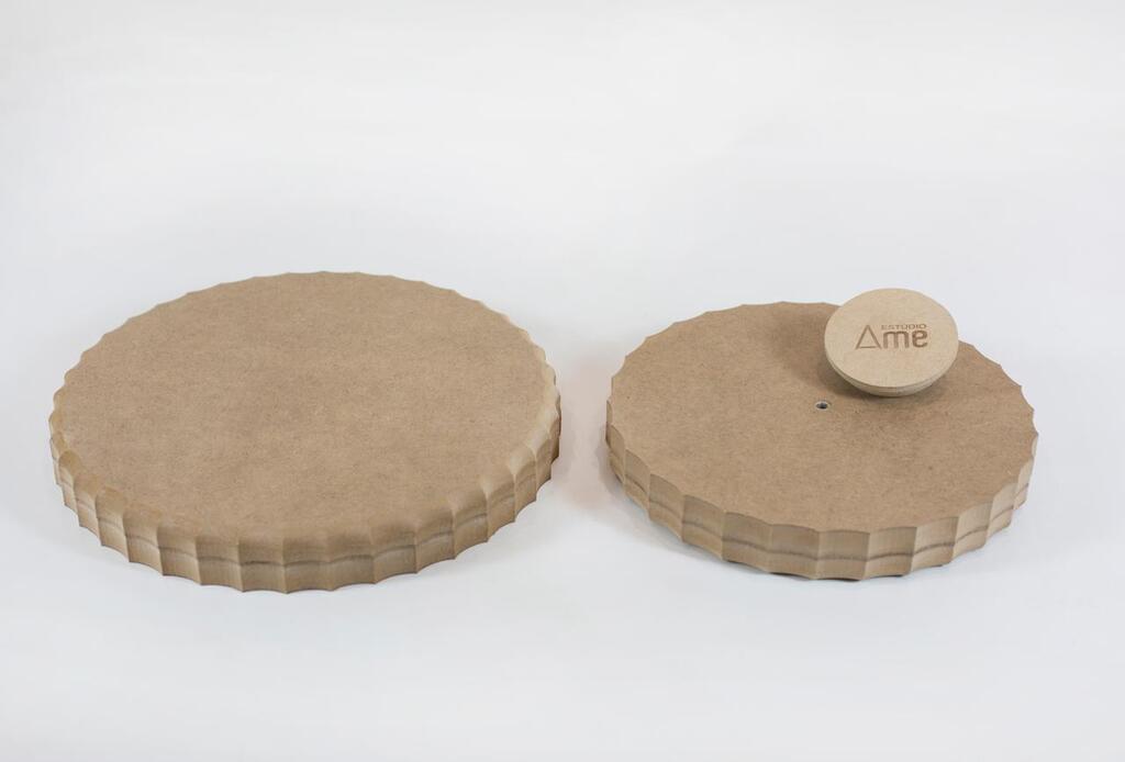 Molde para Fôrma de Cerâmica Redonda – Borda Ondulada 90° em MDF – Estúdio AME